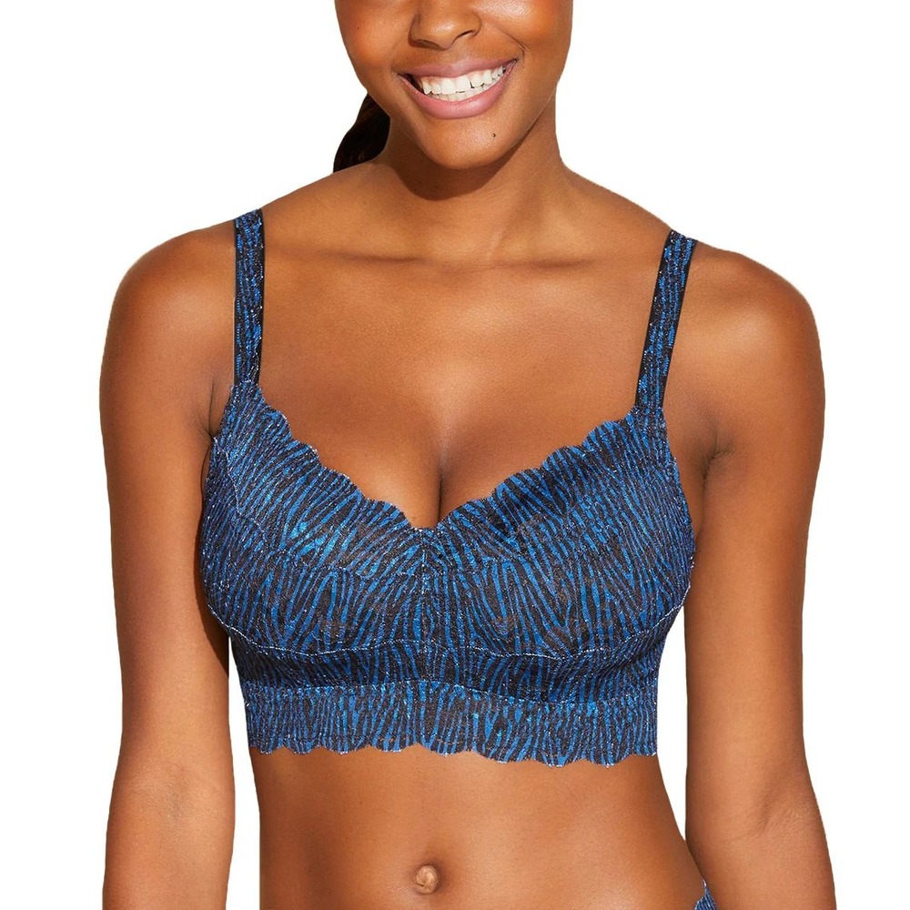 Cosabella Never Say Never Curvy Sweetie Bralette Zebra Malawi Small 32-34 G-H
